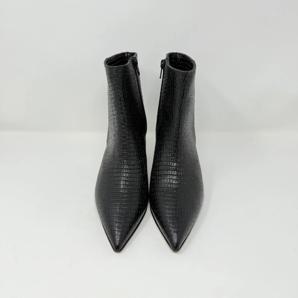 New Bruno Magli Nerina Bootie Black Snake Sz 7.5 - Picture 7 of 13